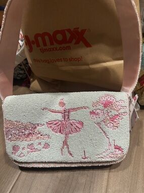 Made in India viral Pink Ballerina beaded Bag